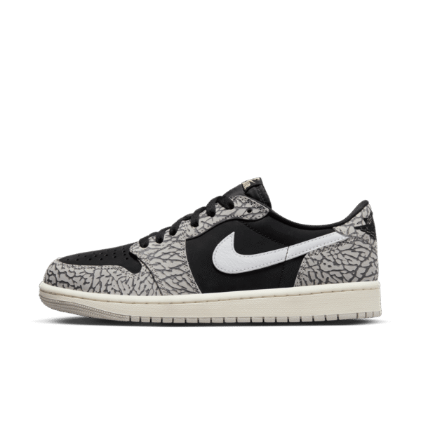 MENS AIR JORDAN RETRO 1 LOW OG ''CEMENT LOW''