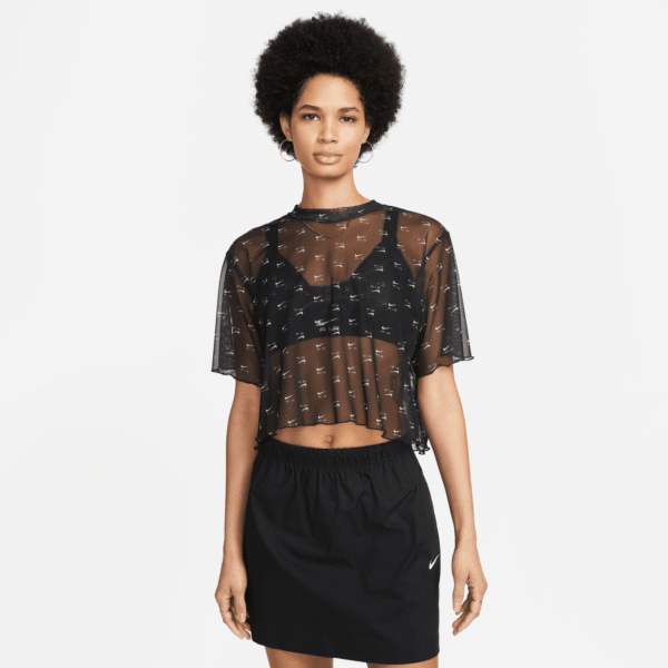 WOMEN'S NIKE AIR MESH SHORT SLEEVE CROP