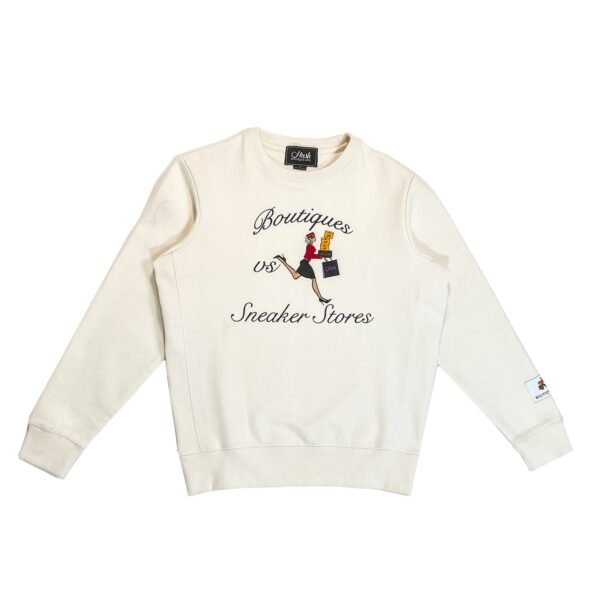 Hush Cream Crewneck "Bellwoman"