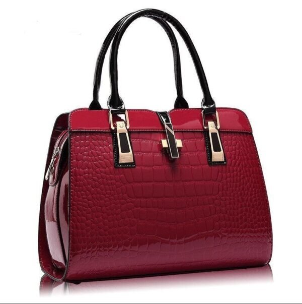 Croc-Texture Handbag for Women