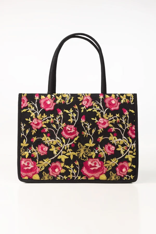 Pink Roses Tote Bag