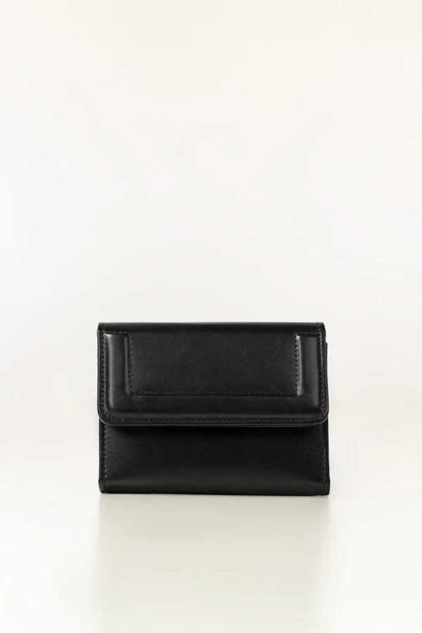 Zipper Black Wallet