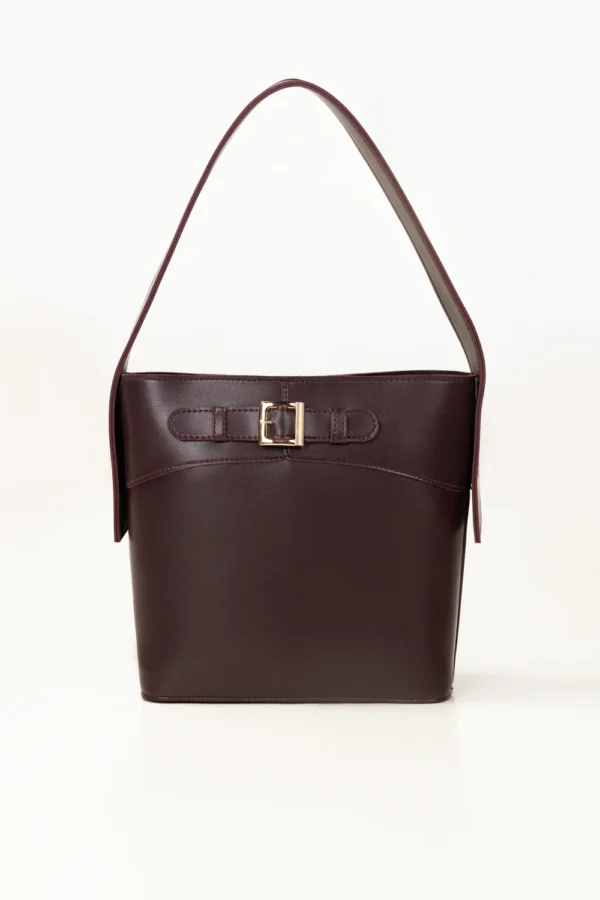 Maroon Bucket Bag
